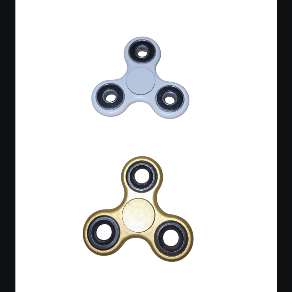 Gold and White Fidget Spinner Set
